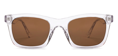 Transparent Square Full Rim Unisex Sunglasses by John Jacobs-220515
