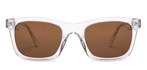 Transparent Square Full Rim Unisex Sunglasses by John Jacobs-220515