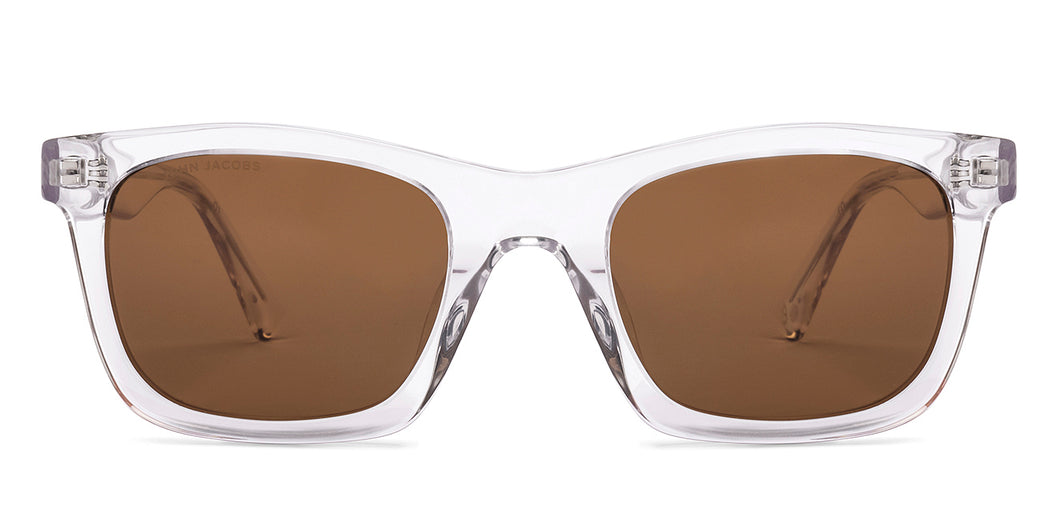 Transparent Square Full Rim Unisex Sunglasses by John Jacobs-220515