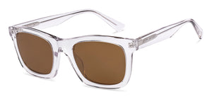 Transparent Square Full Rim Unisex Sunglasses by John Jacobs-220515