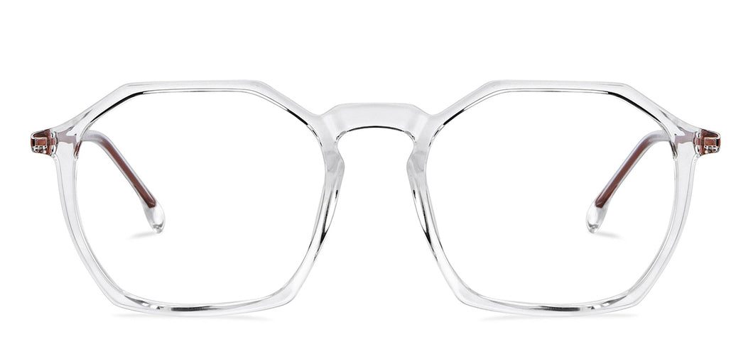 Transparent Geometric Full Rim Unisex Eyeglasses by Lenskart Air Online-201275