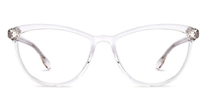 Transparent Cat Eye Full Rim Women Eyeglasses by John Jacobs-215549