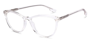 Transparent Cat Eye Full Rim Women Eyeglasses by John Jacobs-215549