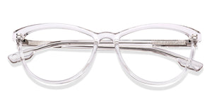 Transparent Cat Eye Full Rim Women Eyeglasses by John Jacobs-215549