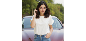 Transparent Cat Eye Full Rim Women Eyeglasses by Lenskart Air-231971