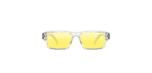 Transparent Rectangle Full Rim Unisex Eyeglasses by John Jacobs-225096