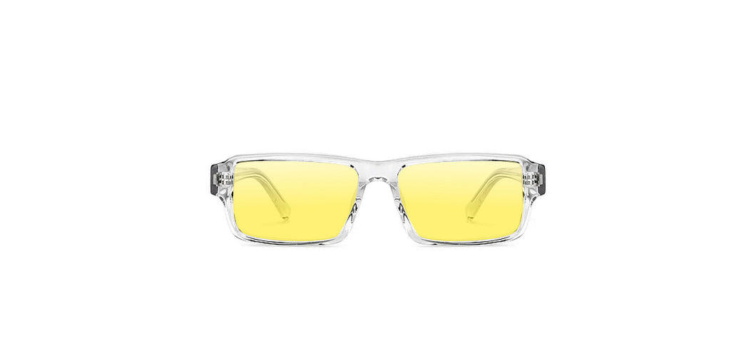 Transparent Rectangle Full Rim Unisex Eyeglasses by John Jacobs-225096