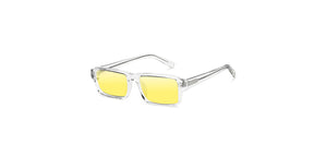 Transparent Rectangle Full Rim Unisex Eyeglasses by John Jacobs-225096