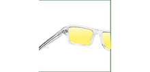 Load image into Gallery viewer, Transparent Rectangle Full Rim Unisex Eyeglasses by John Jacobs-225096