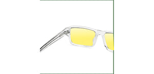 Transparent Rectangle Full Rim Unisex Eyeglasses by John Jacobs-225096