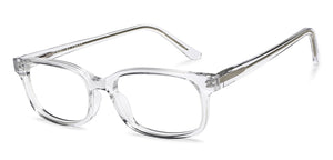 Transparent Rectangle Full Rim Unisex Eyeglasses by Vincent Chase-210801