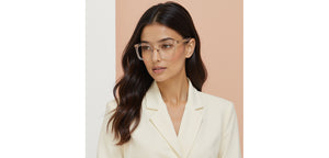 Transparent Square Full Rim Unisex Eyeglasses by John Jacobs-236872