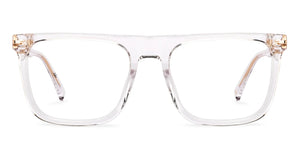 Transparent Square Full Rim Unisex Eyeglasses by John Jacobs-236872