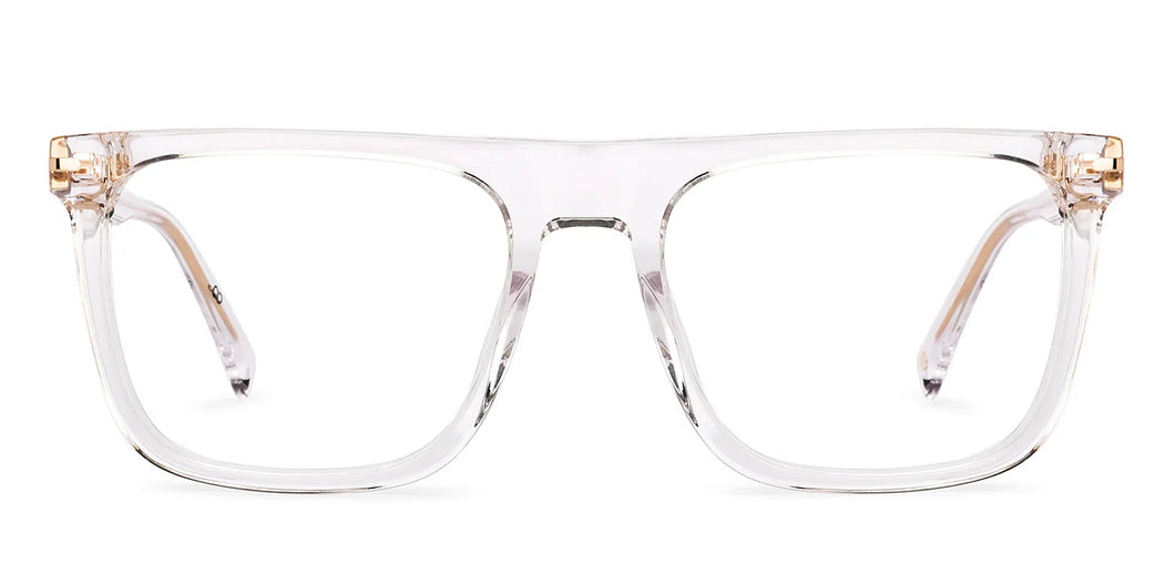 Transparent Square Full Rim Unisex Eyeglasses by John Jacobs-236872