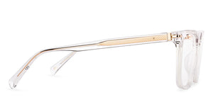 Transparent Square Full Rim Unisex Eyeglasses by John Jacobs-236872