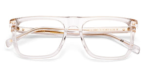 Transparent Square Full Rim Unisex Eyeglasses by John Jacobs-236872