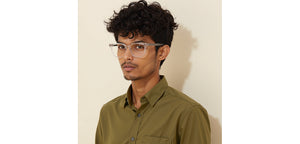 Transparent Square Full Rim Unisex Eyeglasses by Lenskart Air-231963