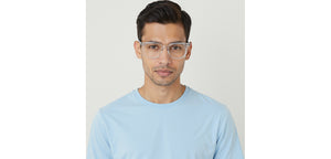 Transparent Square Full Rim Unisex Eyeglasses by Lenskart Air-231963
