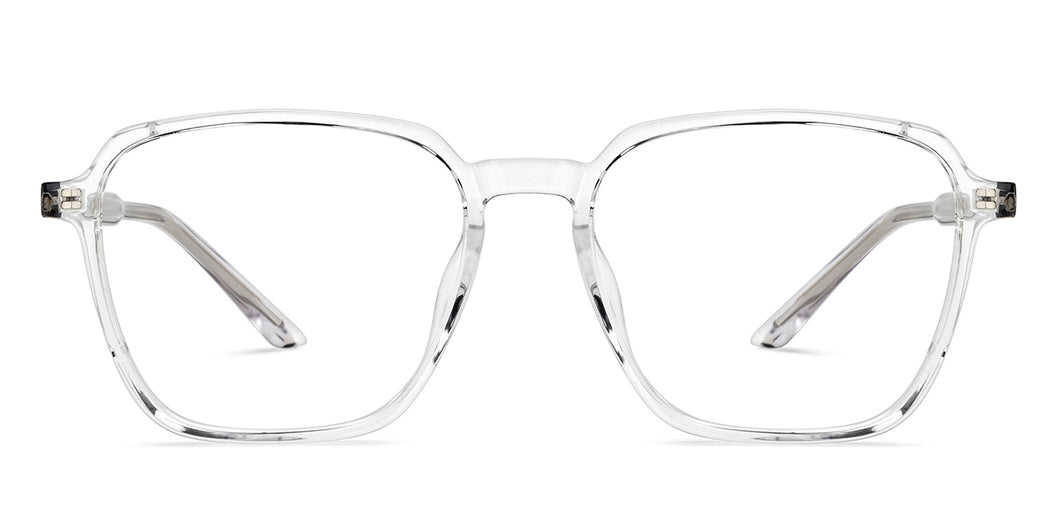Transparent Square Full Rim Unisex Eyeglasses by Lenskart Air-210181