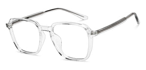 Transparent Square Full Rim Unisex Eyeglasses by Lenskart Air-210181