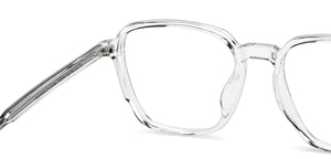 Transparent Square Full Rim Unisex Eyeglasses by Lenskart Air-210181