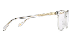 Transparent Square Full Rim Women Eyeglasses by Fossil-207568