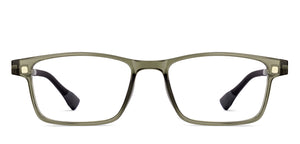 Transparent Green Rectangle Full Rim Unisex Eyeglasses by Lenskart Air-222521