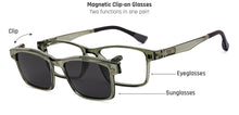 Load image into Gallery viewer, Transparent Green Rectangle Full Rim Unisex Eyeglasses by Lenskart Air-222521