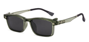 Transparent Green Rectangle Full Rim Unisex Eyeglasses by Lenskart Air-222521