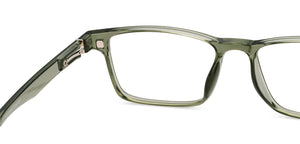 Transparent Green Rectangle Full Rim Unisex Eyeglasses by Lenskart Air-222521