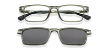 Load image into Gallery viewer, Transparent Green Rectangle Full Rim Unisex Eyeglasses by Lenskart Air-222521