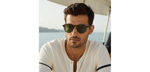 Transparent Round Full Rim Unisex Sunglasses by John Jacobs-220525