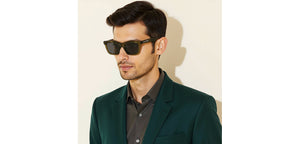 Transparent Square Full Rim Unisex Sunglasses by John Jacobs-220516