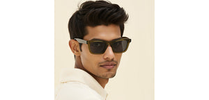 Transparent Square Full Rim Unisex Sunglasses by John Jacobs-220516