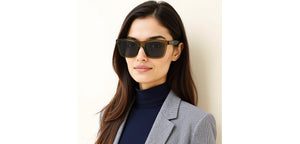 Transparent Square Full Rim Unisex Sunglasses by John Jacobs-220516