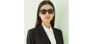 Transparent Square Full Rim Unisex Sunglasses by John Jacobs-220516