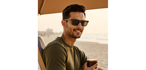 Transparent Square Full Rim Unisex Sunglasses by John Jacobs-220516