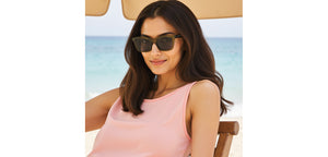 Transparent Square Full Rim Unisex Sunglasses by John Jacobs-220516