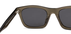 Transparent Square Full Rim Unisex Sunglasses by John Jacobs-220516