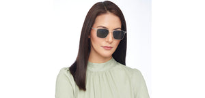 Transparent Rectangle Full Rim Unisex Sunglasses by Vincent Chase Online-207713