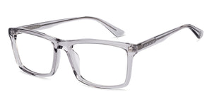 Transparent Rectangle Full Rim Unisex Eyeglasses by John Jacobs-215561