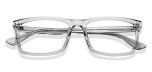 Transparent Rectangle Full Rim Unisex Eyeglasses by John Jacobs-215561