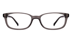 Transparent Rectangle Full Rim Unisex Eyeglasses by John Jacobs-222482
