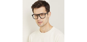 Grey Square Full Rim Unisex Eyeglasses by John Jacobs-236878
