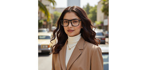 Grey Square Full Rim Unisex Eyeglasses by John Jacobs-236878