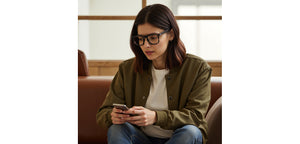 Grey Square Full Rim Unisex Eyeglasses by John Jacobs-236878