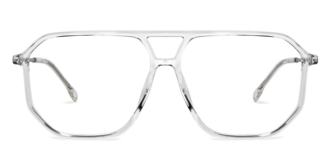 Transparent Aviator Full Rim Unisex Eyeglasses by Lenskart Air Online-201271