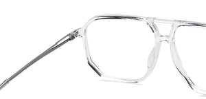 Transparent Aviator Full Rim Unisex Eyeglasses by Lenskart Air Online-201271
