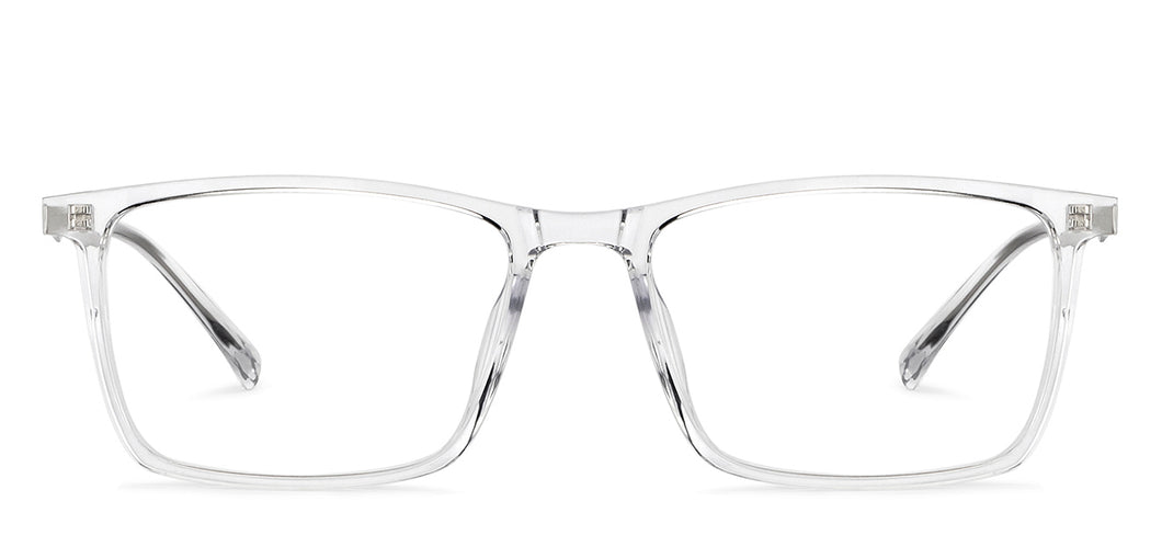 Gunmetal Rectangle Full Rim Unisex Eyeglasses by Lenskart Air-150211