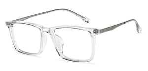 Gunmetal Rectangle Full Rim Unisex Eyeglasses by Lenskart Air-150211